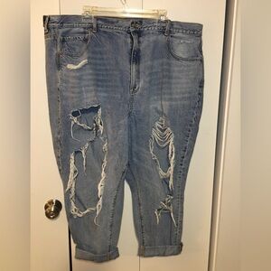 America Eagle Distressed Jean Short Size 24 Preowned